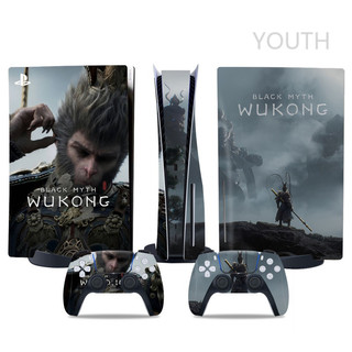  Miếng dán bảng điều khiển trò chơi PS5 / da Black Myth Phim bảo vệ phim màu Ngộ Không ổ đĩa CD Bộ điều khiển kỹ thuật số phụ kiện da màu