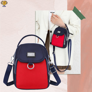Túi đeo chéo Mini Waterof Túi đeo chéo nữ Nhiều túi Tai nghe lỗ Túi Messenger thông thường Túi đựng điện thoại di động nhiều ngăn YKDTH CEP