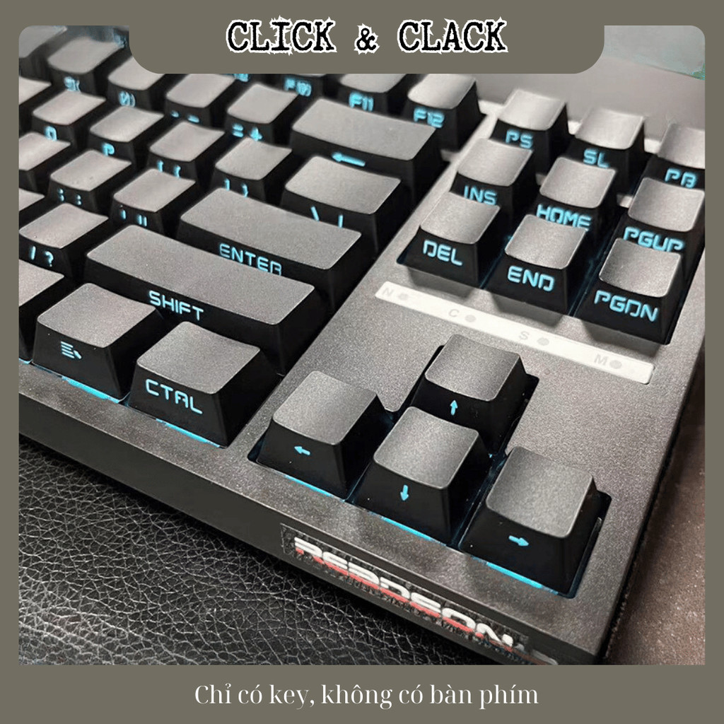 Keycap xuyên led mạch xuôi sideprint - OEM Profile ABS doubleshot - 131 Phím hỗ trợ nhiều layout | BigBuy360 - bigbuy360.vn