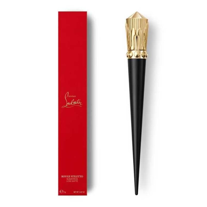 Christian Louboutin / CL củ cải thái mỏng gót cao mỏng ống mỏng son môi tráng men nhạy cảm nước 2g