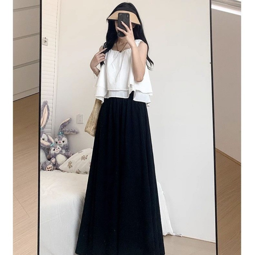 RICH-THEY Quần Ống Rộng Cỡ Lớn  Thời Trang Mới Quần Culotte Chữ A Màu Trơn Thường Ngày Cho Nữ | BigBuy360 - bigbuy360.vn