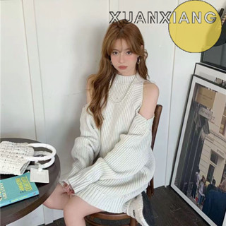 XUANXIANG váy Đầm váy nữ body đầm Dễ thương Cổ điển Vintage xu hướng WMJ2480MBD 35Z240831