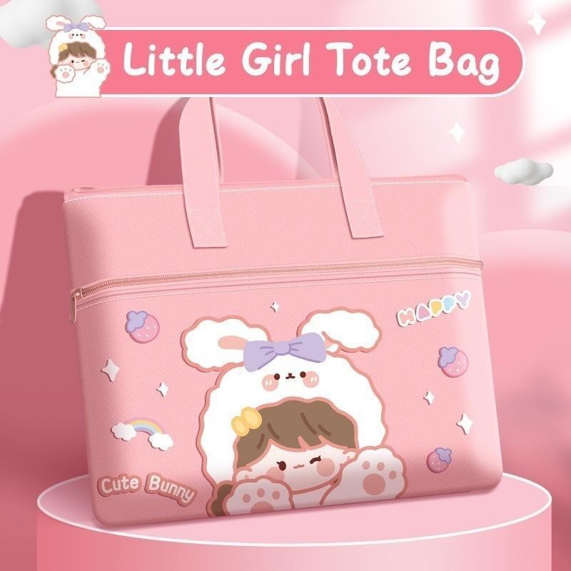 【Hwang】 Balo, Túi Học Phụ Đạo Dáng Ngang - Túi Xách Họa Tiết Hoạt Hình Dễ Thương Tiện Dụng Cho Học Sinh