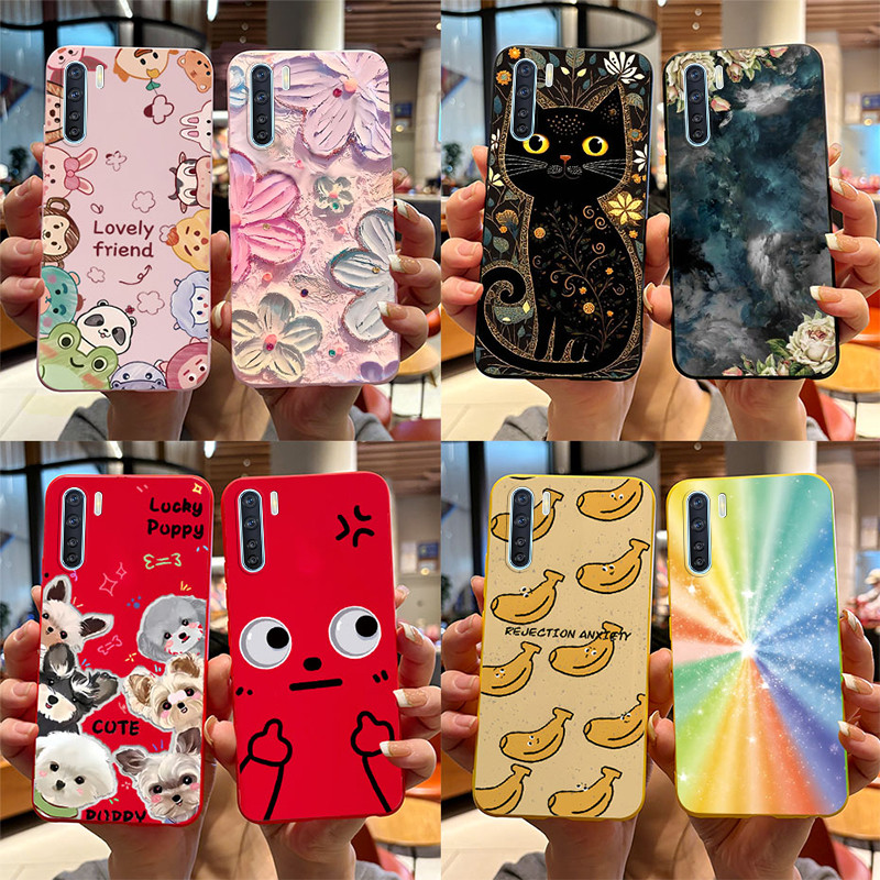 Dành Cho OPPO Reno3 Reno 3 Pro Ốp Lưng Silicon Mềm Mờ Mèo Dễ Thương Hoạt Hình Chó Con Họa Tiết Bảo V