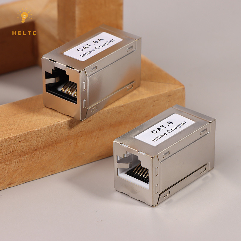 1 Bộ ghép nối nội tuyến Cat 6a RJ45 được bảo vệ từ đầu cái sang đầu cái Bộ nối Ethernet RJ45 cho cáp Ethernet Cat6 / Cat6a [VN]