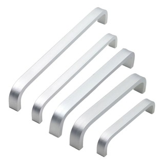 【GIGGLE】Handle Knobs Silver Space Aluminum Straight Handle Pull Cabinet Cupboard