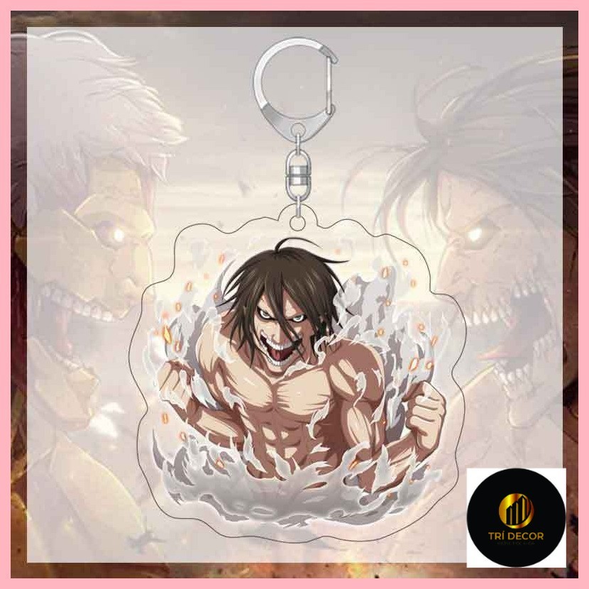 Móc Khóa Tấn Công Titan Eren Jaeger Carla Jaeger Mikasa Ackerman Armin Arlert Tấn Công Titan Móc Khó