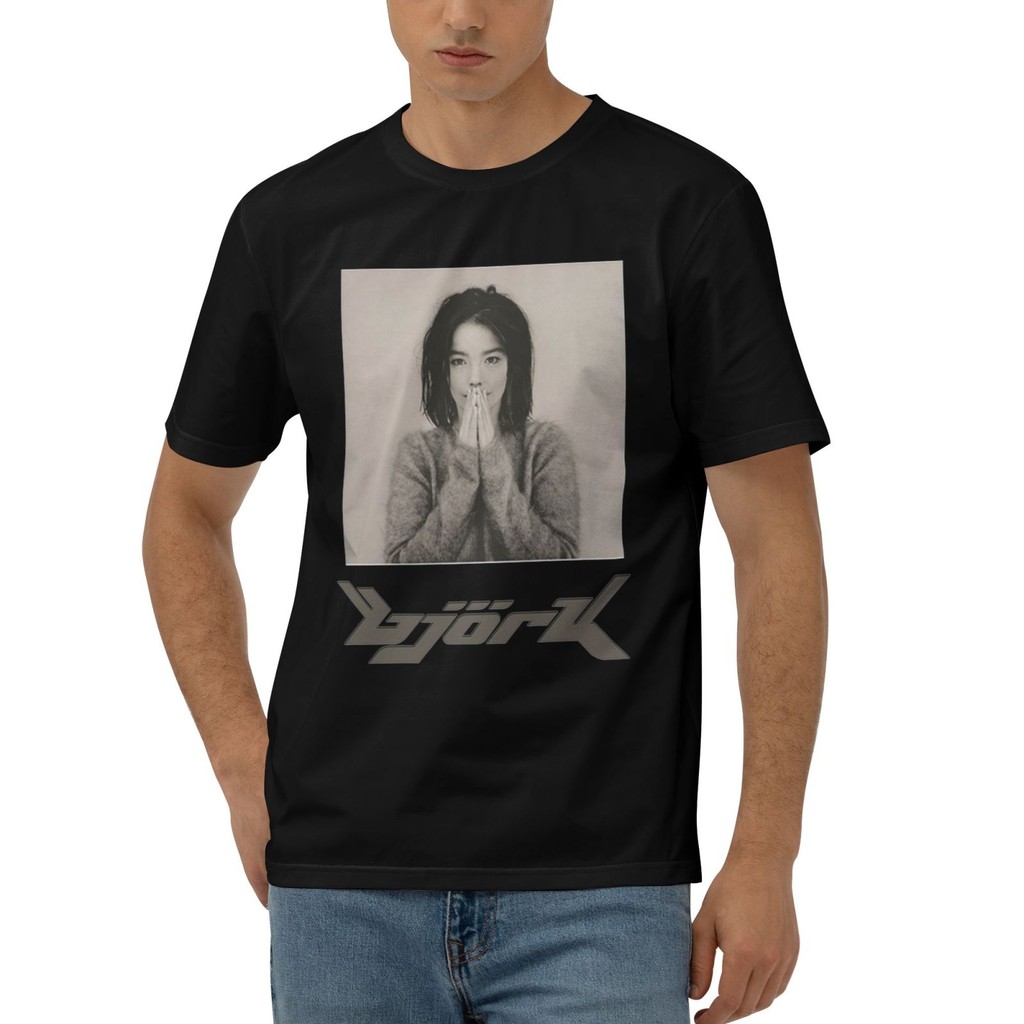 Bjork Band In họa tiết Áo thun ngắn tay cổ chữ O in phổ biến