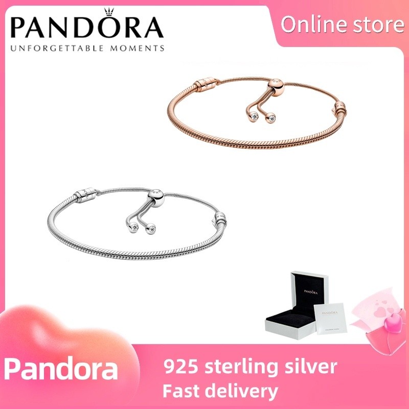 Vòng tay Pandora bạc S925 với chuỗi rắn trượt