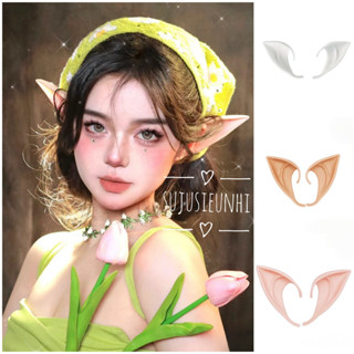 1 đôi tai elf giả cài tai cosplay yêu tinh, hóa trang tinh linh halloween