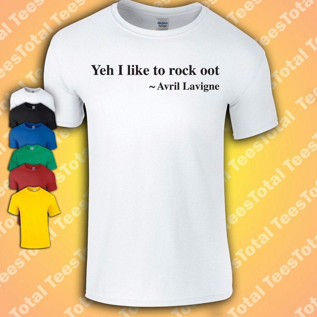 Áo thun Yeh I Like To Rock Oot Avril Lavigne | Punk Pop | Canada | Đá