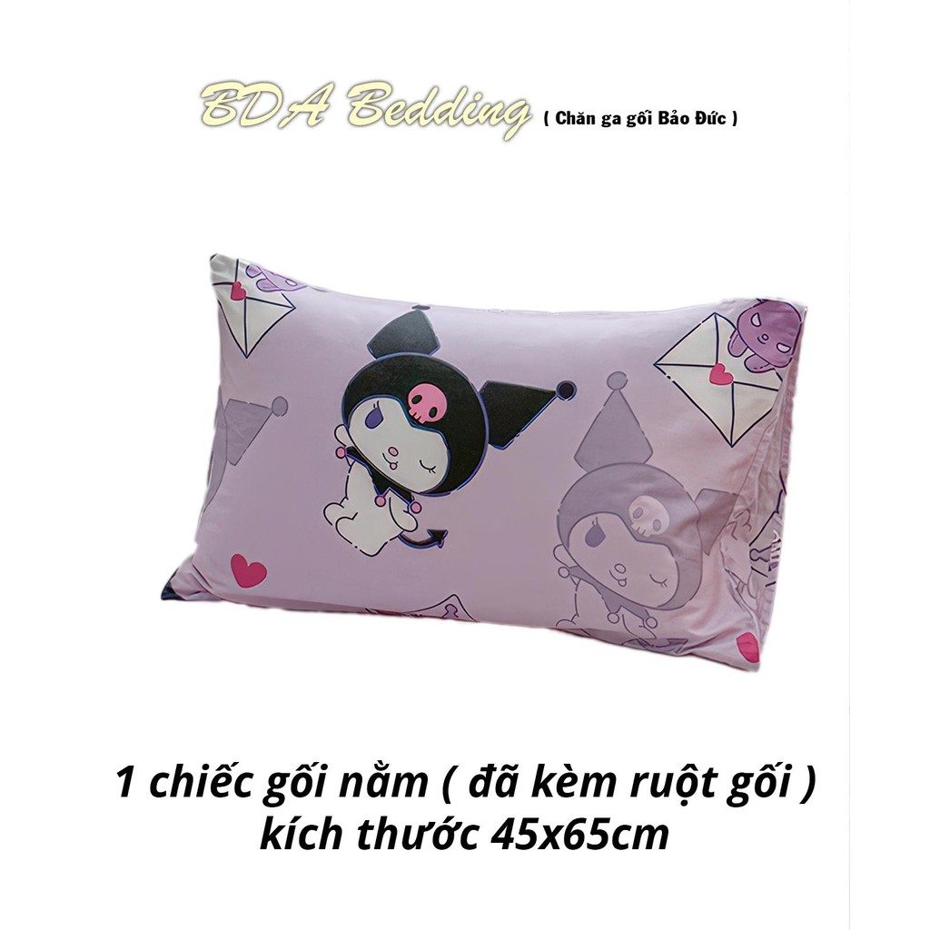 Gối ngủ Kuromi (Vỏ gối kèm ruột gối)  size 45x65cm
