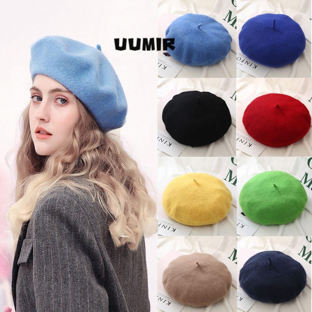 Mũ nồi mùa thu Mũ nồi màu trơn Beanie Baggy Nỉ Berets