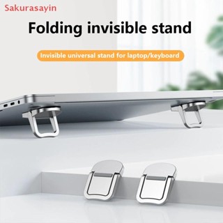  {Sakurasayin} 1 Đôi Chân Di Động Mini Cho Macbook Pro Huawei Xiaomi Notebook Đế Nhôm Dụng Cụ Hỗ Trợ Giá Đỡ Laptop Tản Nhiệt Cho Bàn Phím Giá Đỡ Mới 