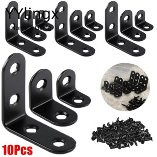 10 Bộ Giá Đỡ Góc, Sắt Nội Thất Chốt Góc Nẹp Khớp, Bền 90 Độ Góc Chữ L Hình Có Ốc Vít Kệ Hỗ Trợ Giá Đỡ