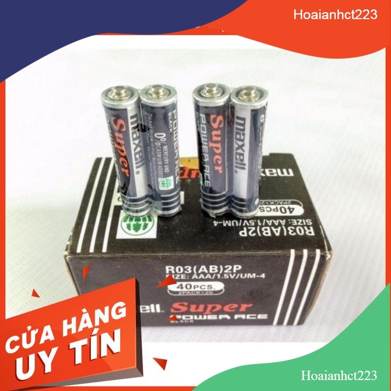 Cặp Pin Tiểu AAA (3A) Maxell chính hãng