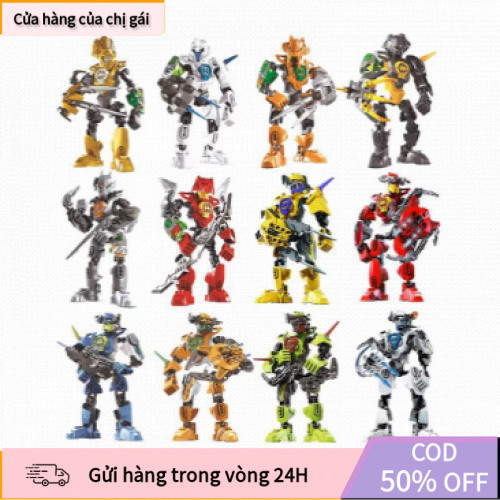 [COD] Đồ chơi lắp ráp mô hình DECOOL Hero Factory 2.0 – robot hành động Bionicle, mẫu 9401 đến 9406 