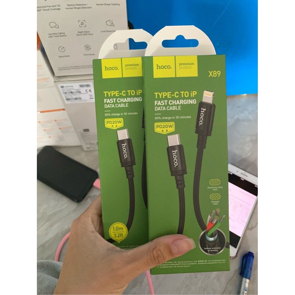 Dây Cáp Sạc Nhanh X89 Type-C to Lightning