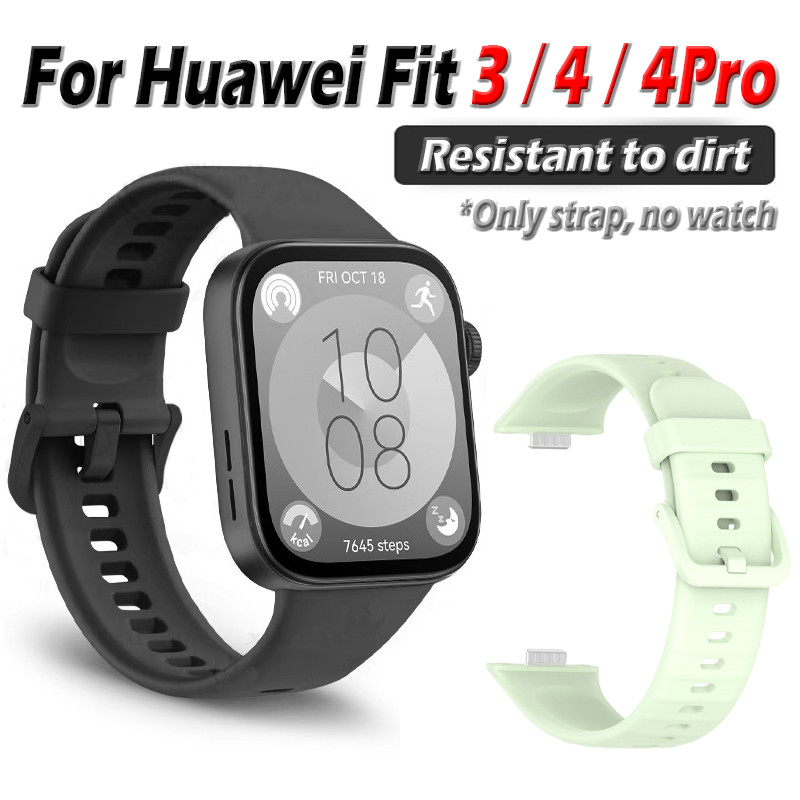Dây đeo silicon mềm cho Huawei Fit 3 4 4 Pro Đồng hồ Huawei Watch Fit Strap Man Women Fashion Cute W
