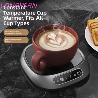 Máy hâm nóng cốc cà phê LONGPEAN, Chức năng hẹn giờ tự động tắt máy sưởi để bàn, Bộ giữ nhiệt 3 thiết lập nhiệt độ thông minh Coaster Bộ giữ nhiệt cốc thông minh chạy bằng USB Sử dụng để bàn