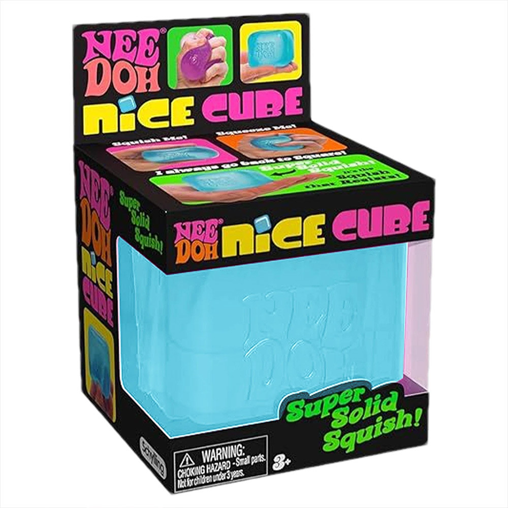 NeeDoh Nice Ice Baby Sensory Toy Anxiety Relief Fidget Nee Doh Cube Squishy HOT