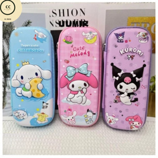  Hộp đựng Bút Dễ Thương Kuromi Melody Cinnamoroll Chống Nước In Nổi 3D Dành Cho Học Sinh 
