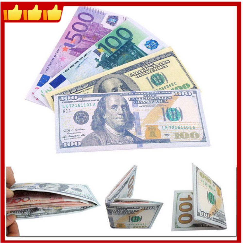 Ví đựng tiền tệ nhỏ gọn 100 Euro Ví nam nữ 100 đô la 500 Euro Ví sang trọng dành cho du lịch Phụ kiệ