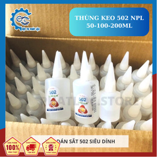  Keo 502 - SỈ NGUYÊN THÙNG keo dán sắt lọ tròn siêu dính 50ml 100ml 200ml hãng NPL siêu dính keo  dán gô dán sắt 