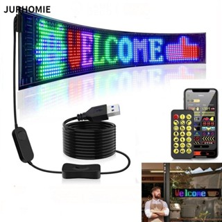 Màn hình quảng cáo JURHOMIE, Bảng điểm ảnh ma trận LED linh hoạt chống nước, Màn hình LED có thể lập trình USB 5V có thể định vị DIY