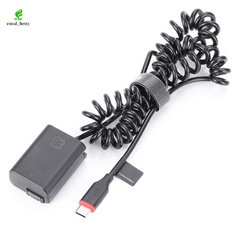 NP-FW50 Pin Giả DC Nguồn AC Adapter AC AC-PW20 Cho Alpha A6400 ILCE-6400 6000 5100 5000 3000 Camera