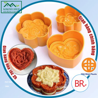  Khuôn xôi hình hoa hồng hình trái tim  5750 Việt Nhật đủ size Khuôn làm xôi cúng đầy tháng 