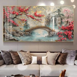 Tranh Phong Cảnh 5D, Tranh Hiện Đại 5D, Tranh Tráng Gương Tranh Phòng Khách