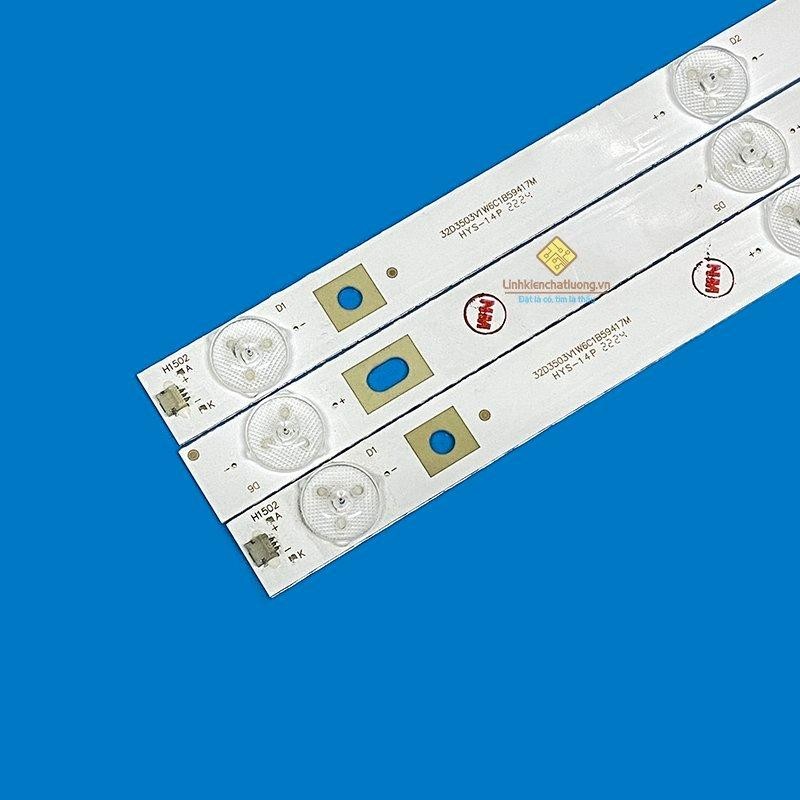 Bộ LED tivi ASANZO 32S500/ 32ES900 (3 thanh 3V N2)- Điện tử Phương Huy -