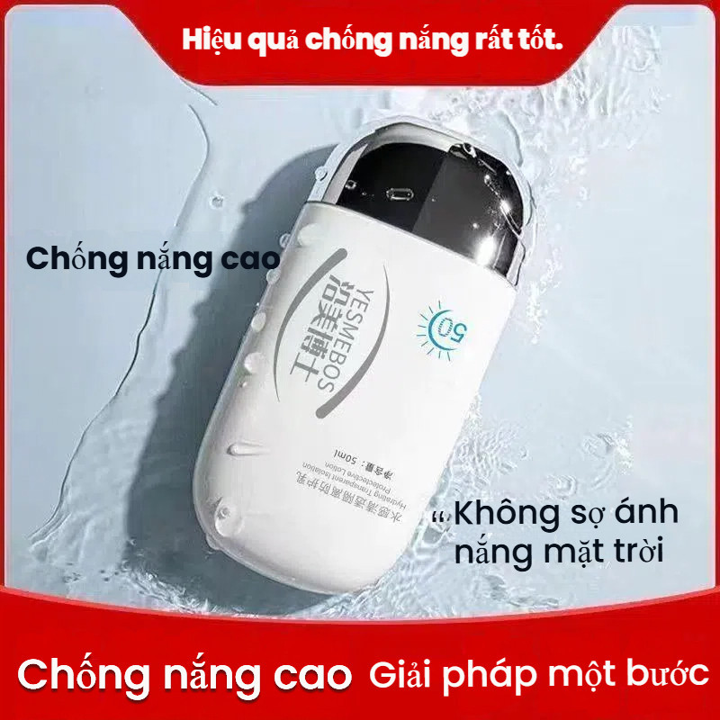 NICOR CREAM SPF50+ Kem chống nắng nâng tone  giúp dưỡng trắng da, Kem chống nắng kiềm dầu bã nhờn lâ