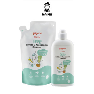  Dung dịch nước rửa bình sữa phụ kiện rau củ Pigeon Eco 450ml 500ml 