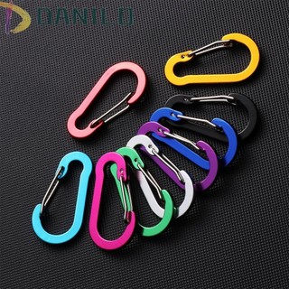 Danilo Carabiner 5 Cái Móc Đi Bộ Đường Dài Hình Chữ S Hợp Kim Nhôm Câu Cá Khóa Lò Xo