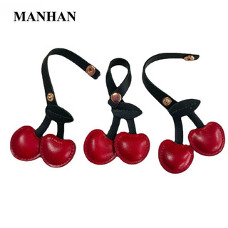 Fujiou Cherry Mặt Dây Chuyền, Trái Tim Đào Tình Yêu Anh Đào Móc Chìa Khóa Trang Trí, Móc Khóa Sáng Tạo DIY Thủ Công Phụ Kiện Túi Mặt Dây Chuyền Nữ / Nam