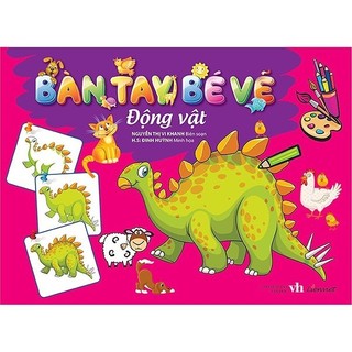 Sách - bàn tay bé vẽ - động vật
