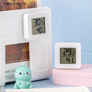 Onetimingstar Nhiệt kế điện tử kỹ thuật số Nhiệt kế Mini trong nhà Máy đo độ ẩm ướt Khô ướt Phòng cho bé Máy đo nhiệt độ phòng treo tường OTS