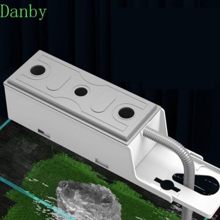 Hộp lọc bể cá DANBY, Hộp nhỏ giọt bên ngoài có thể mở rộng treo tường, Bộ lọc ngăn kéo bằng nhựa trắng Máy bơm lọc treo tường bể cá