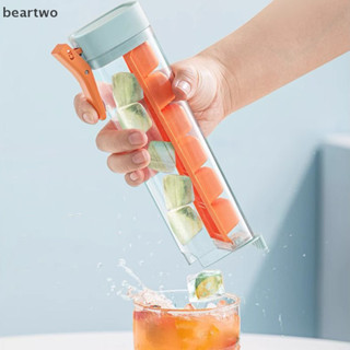 < Beartwo > Khay làm đá sáng tạo Máy làm đá có thể tháo dỡ dễ dàng có tay cầm Khuôn ép đá viên đơn Whisky Cocktail Uống hộp đá đẹp