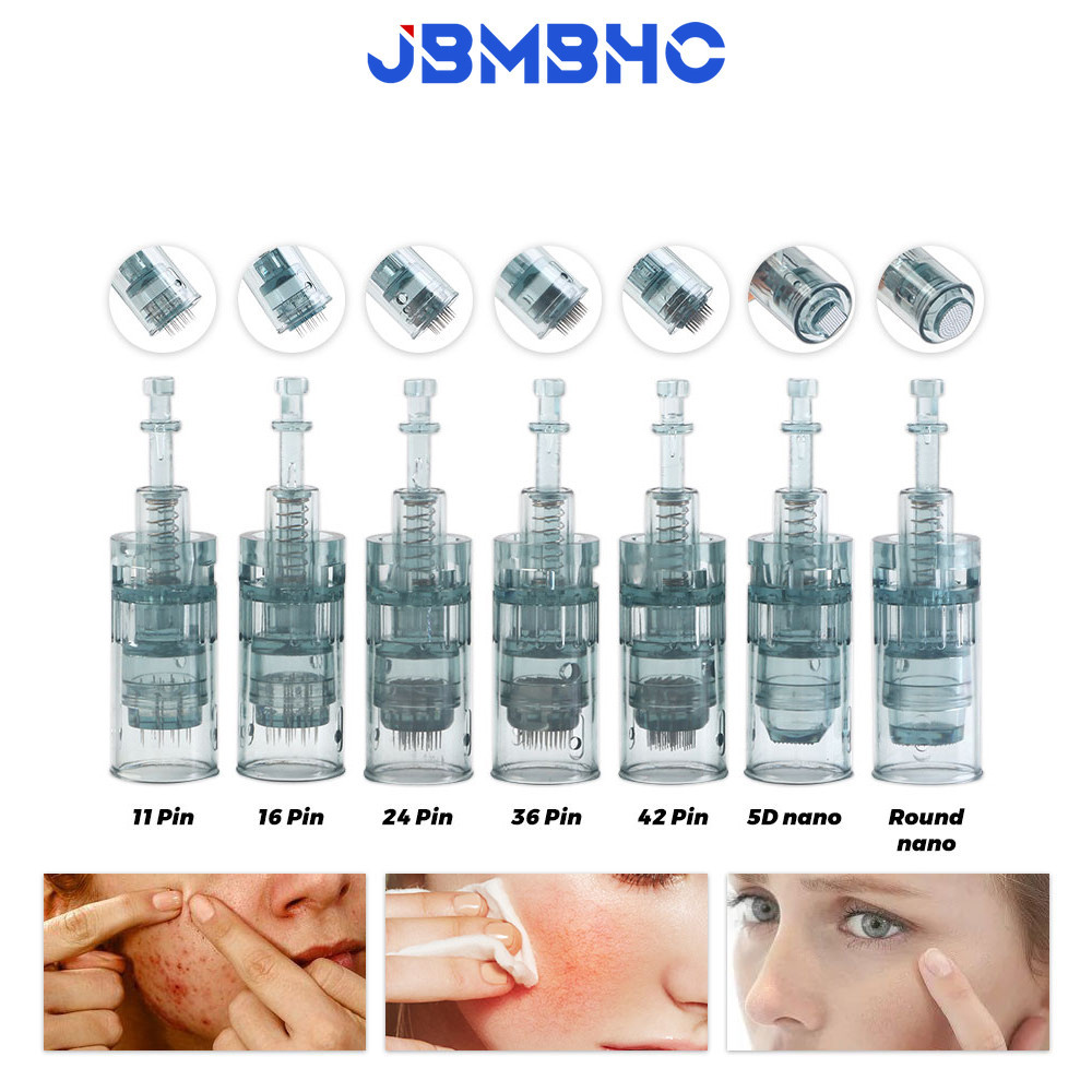 Dr Pen M8 Hộp mực kim Bayonet Hộp mực 11 / 16 / 24 / 36 / 42 / 5D Tròn Nano Needle Derma Pen Micro N