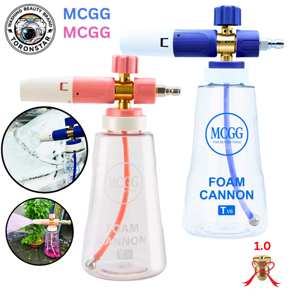 Bình Phun Bọt Tuyết Cho Máy Rửa Xe Chính Hãng MCGG Foam Cannon Tv6 Anh Em Với MJJC