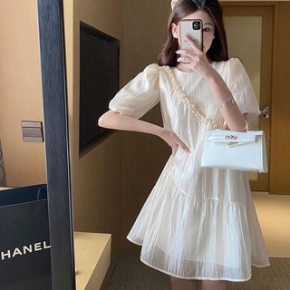 Váy Suông Dáng Ngắn Chất Voan Kiểu Pháp Thiết Kế Rộng Rãi Mẫu Mới Mùa Hè Dành Cho Nữ