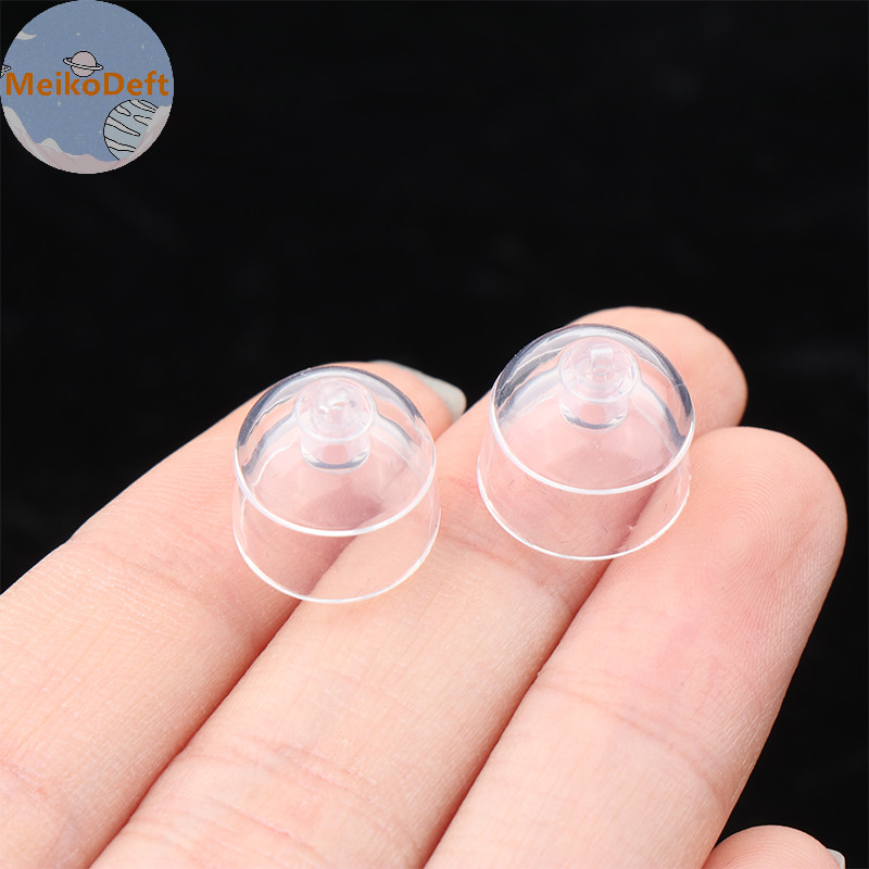Meikodeft 1 Cặp Máy Trợ Thính 6 / 8 / 10 / 12mm Đầu Tai Thay Thế Mềm Nút Tai Trong Suốt Hai Lớp Máy Trợ Thính Mái Vòm Tai Cắm Dome VN