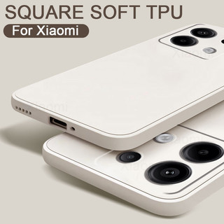 Ốp lưng mềm chất lượng cao cho Xiaomi Redmi Note 13 12 Pro Plus 13C 11 10 Pro 5G 11s Poco C65 5G 4G Ốp lưng silicon mềm mờ cạnh vuông