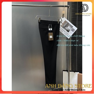 Quần âu nam , màu đen trơn  BB'R  , dáng đứng  . bản LA (BB'R đen tag treo)