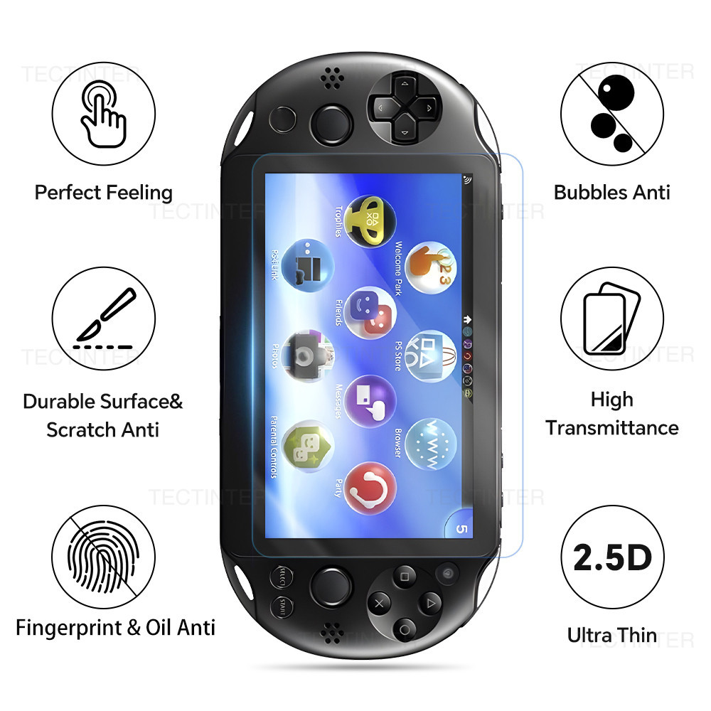 1 / 2 Chiếc Kính Cường Lực Cho Sony PS Vita PSV 1000 / PSV 2000 Trong Suốt Full HD Bảo Vệ Màn Hình M