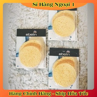Miếng bọt biển rửa mặt Ebelin Đức - Mẫu mới Đủ Bill