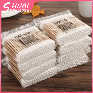 ⚡⚡100 Tăm bông y tế vệ sinh tai bằng gỗ tre sử dụng tiện lợi